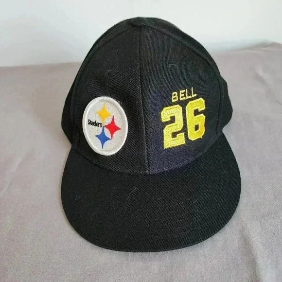 Pittsburgh Steelers Le'Veon Bell #26 Black Adjustable Hat Cap - Picture 2 of 3